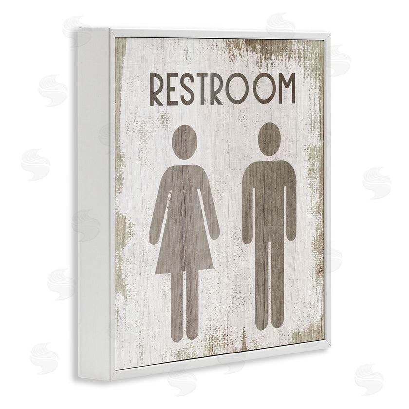 Stupell Studio | Vintage Restroom People Silhouettes