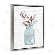 Lettered and Lined | Handmade Soap Jar & Cotton Flower