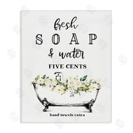 Lettered and Lined | Fresh Soap & Water Bath Tub