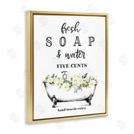 Lettered and Lined | Fresh Soap & Water Bath Tub