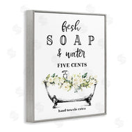 Lettered and Lined | Fresh Soap & Water Bath Tub