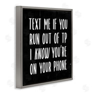 Stupell Studio | Text Me For TP Funny Bathroom