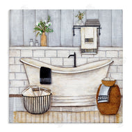 Yellow Café | Bathroom Farmhouse Style Tub