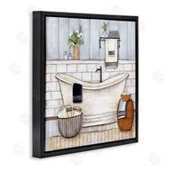 Yellow Café | Bathroom Farmhouse Style Tub