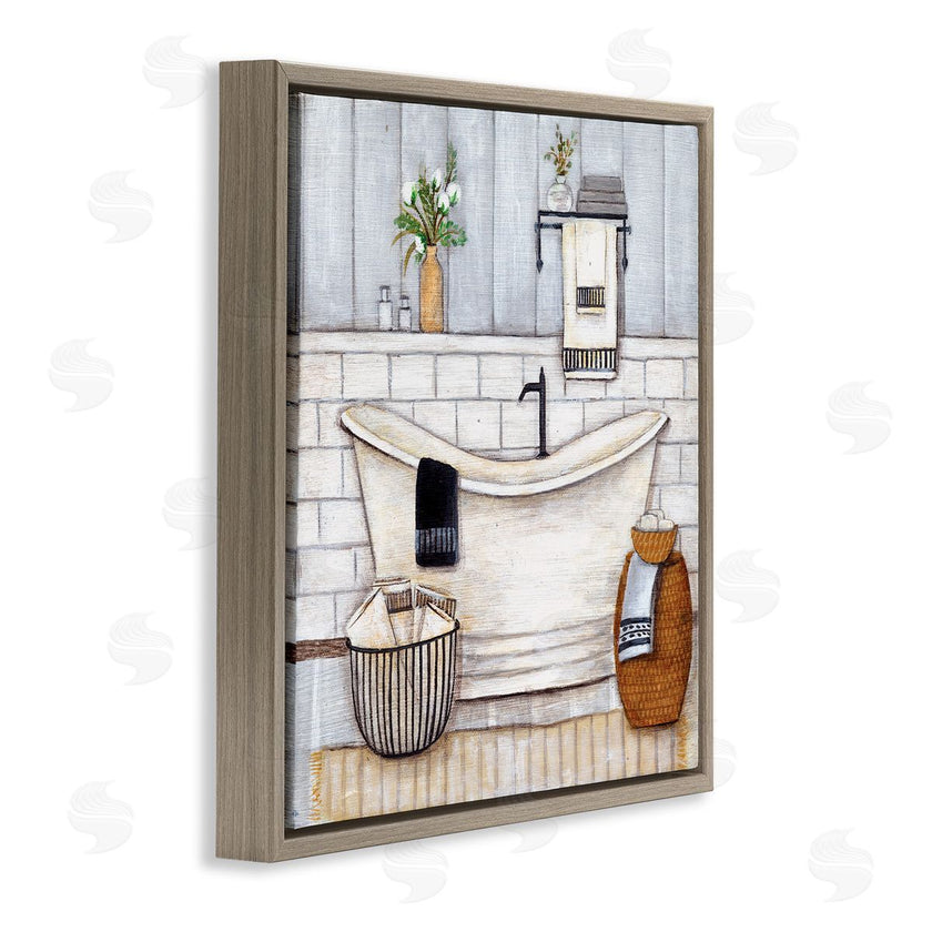 Yellow Café | Bathroom Farmhouse Style Tub