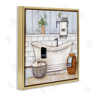 Yellow Café | Bathroom Farmhouse Style Tub