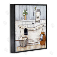 Yellow Café | Bathroom Farmhouse Style Tub
