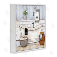 Yellow Café | Bathroom Farmhouse Style Tub