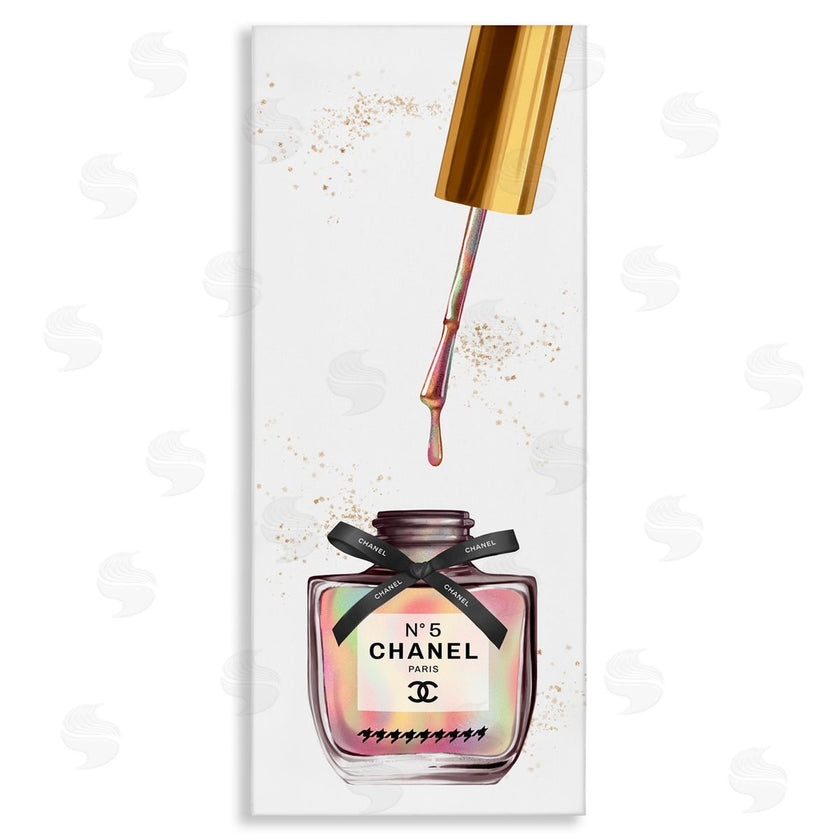 Ziwei Li | Makeup Nail Polish Brush Rainbow & Gold
