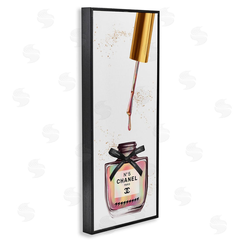 Ziwei Li | Makeup Nail Polish Brush Rainbow & Gold
