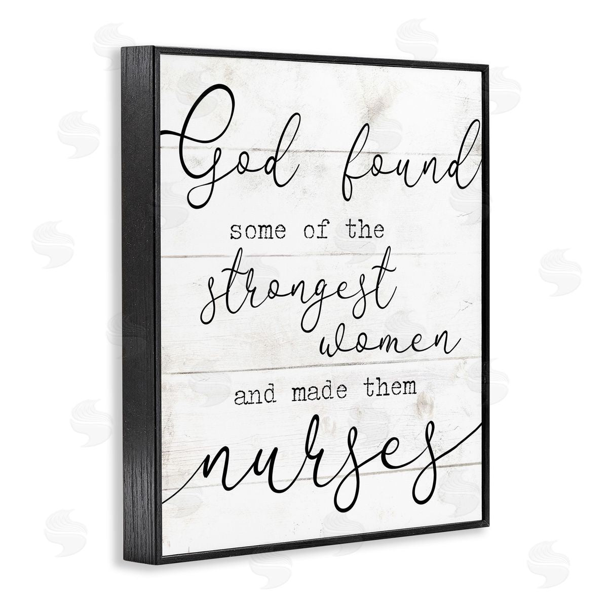 Strong Women Nurses Spiritual Black Frame Print Wall Art, Home Decor by Stupell Studio