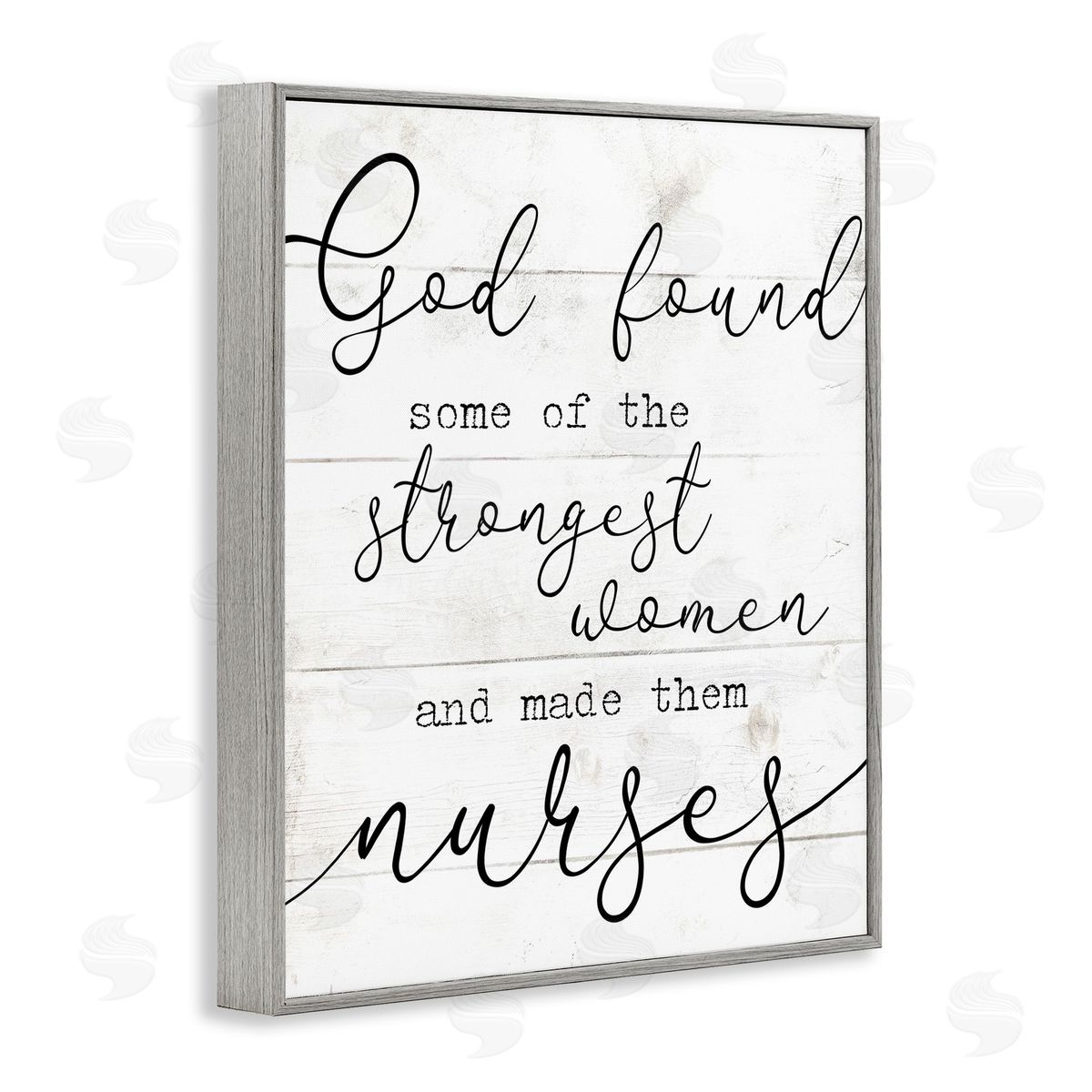 Strong Women Nurses Spiritual Grey Frame Print Wall Art, Home Decor by Stupell Studio