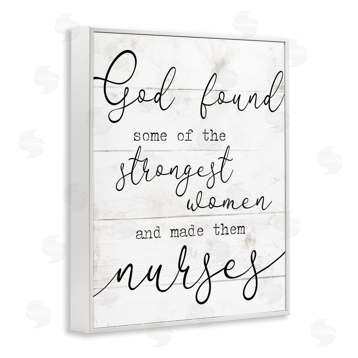 Strong Women Nurses Spiritual White Frame Print Wall Art, Home Decor by Stupell Studio